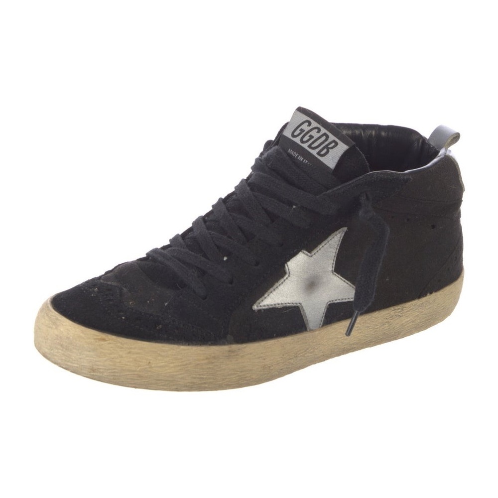 Golden Goose Mid Star Black Sneakers
